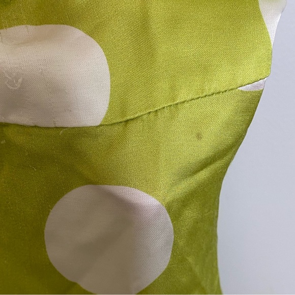 For Love and Lemons Green and White Polkadot Adira Mini Dress Size Large - Picture 13 of 16